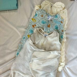 3 Halo Sleep Sacks- size NB (up to 12 lbs.)
